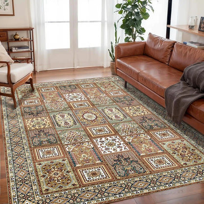 VIKAMA Bohemian Crystal Velvet Anti-Slip Rug