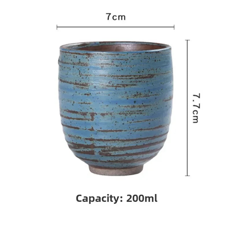 Vintage Style Japanese Coarse Pottery Mug