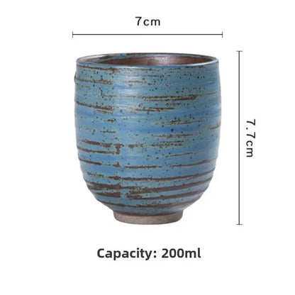 Vintage Style Japanese Coarse Pottery Mug