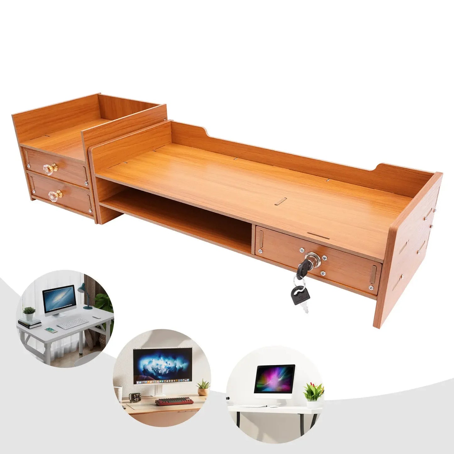 Wooden Monitor Stand