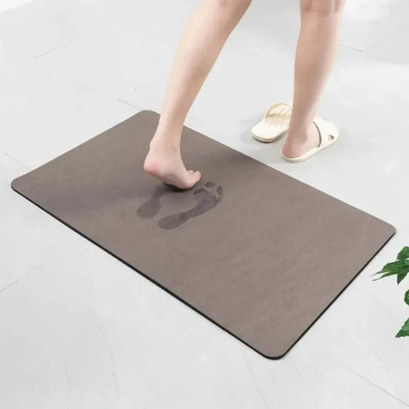 Solid Color Diatomite Floor Mat Non-Slip