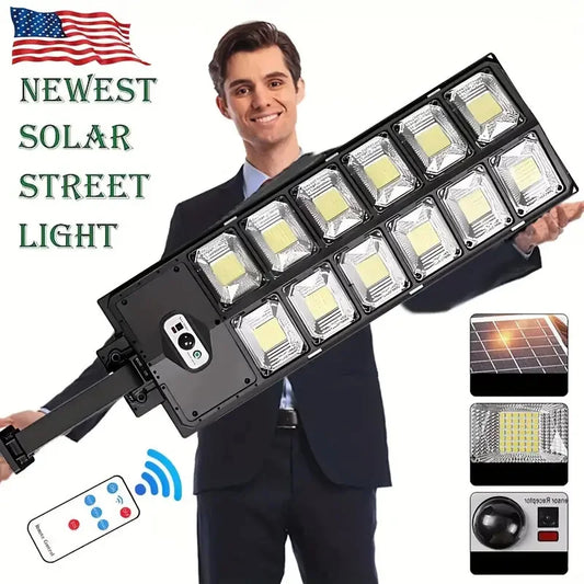 504LED Ultra-Bright Remote & Senor Solar Light