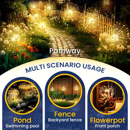 300 Head Solar Firework Lights