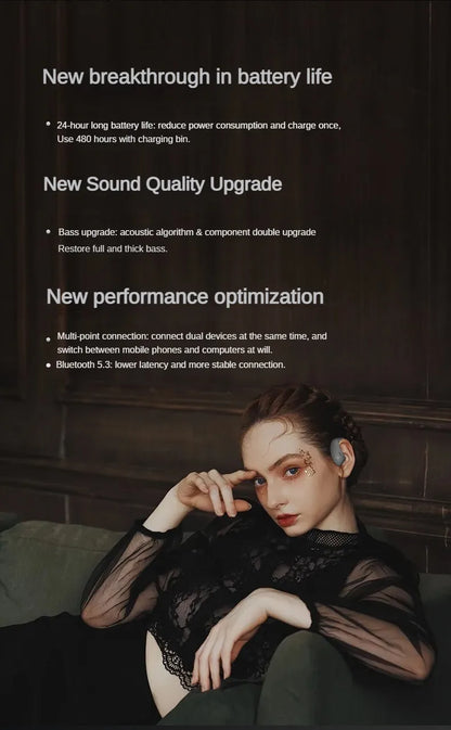 Bone Conduction Bluetooth Earbuds