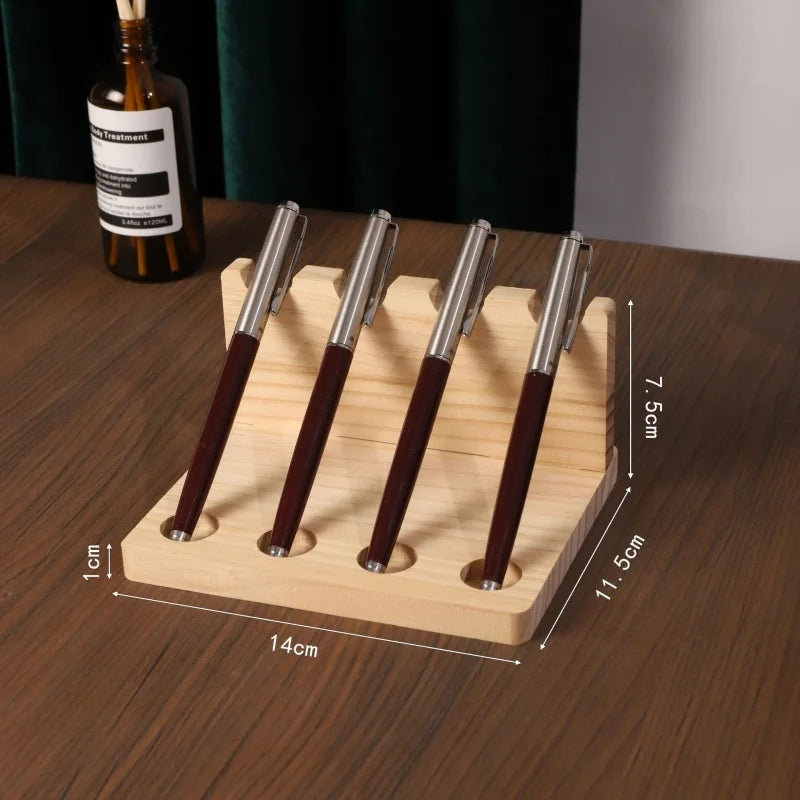 Walnut Pen Holder, Phone Stand Organizer