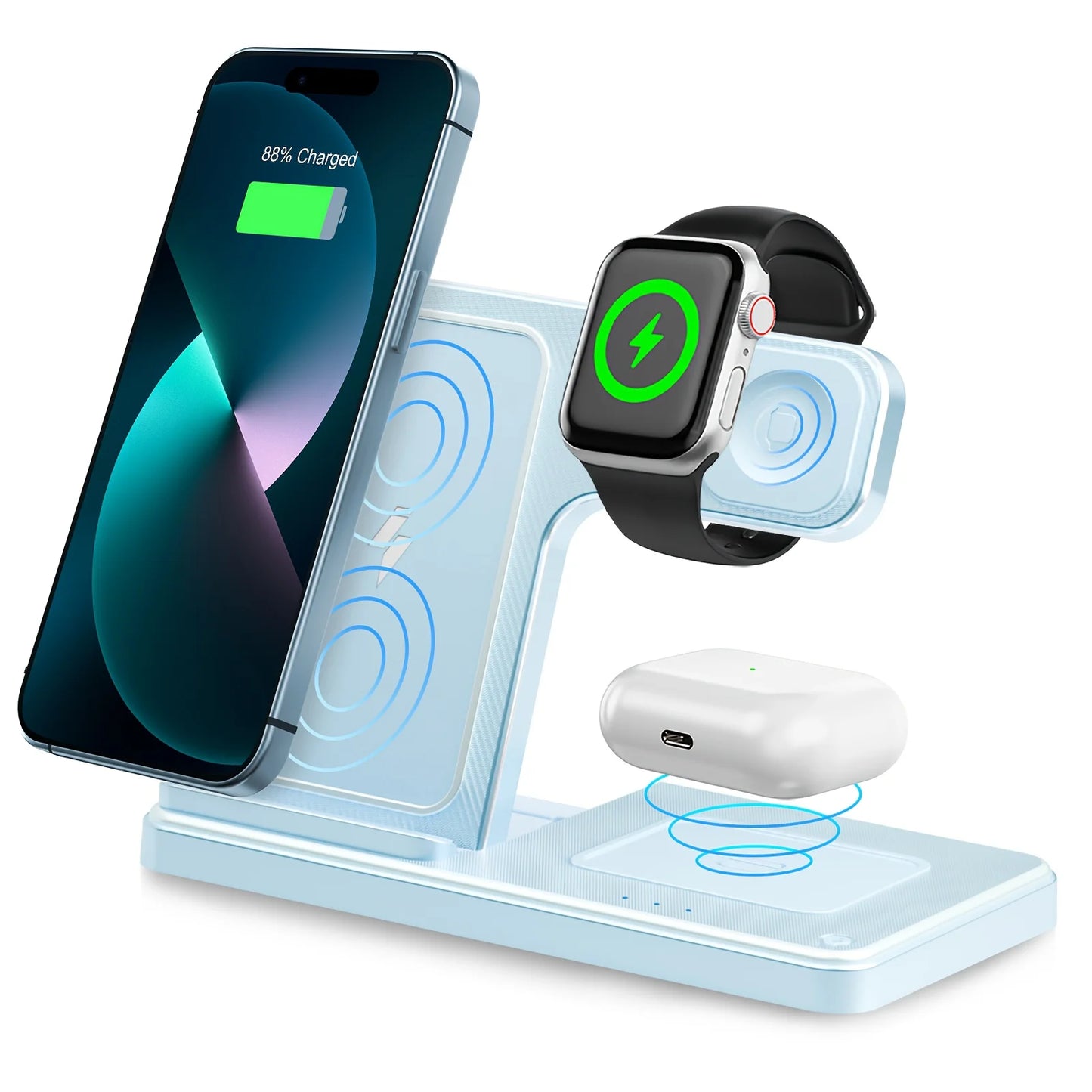 3 In 1 Magnetic Charger Stand for Multiple Devices