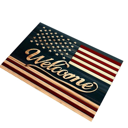 Patriotic Welcome Mat