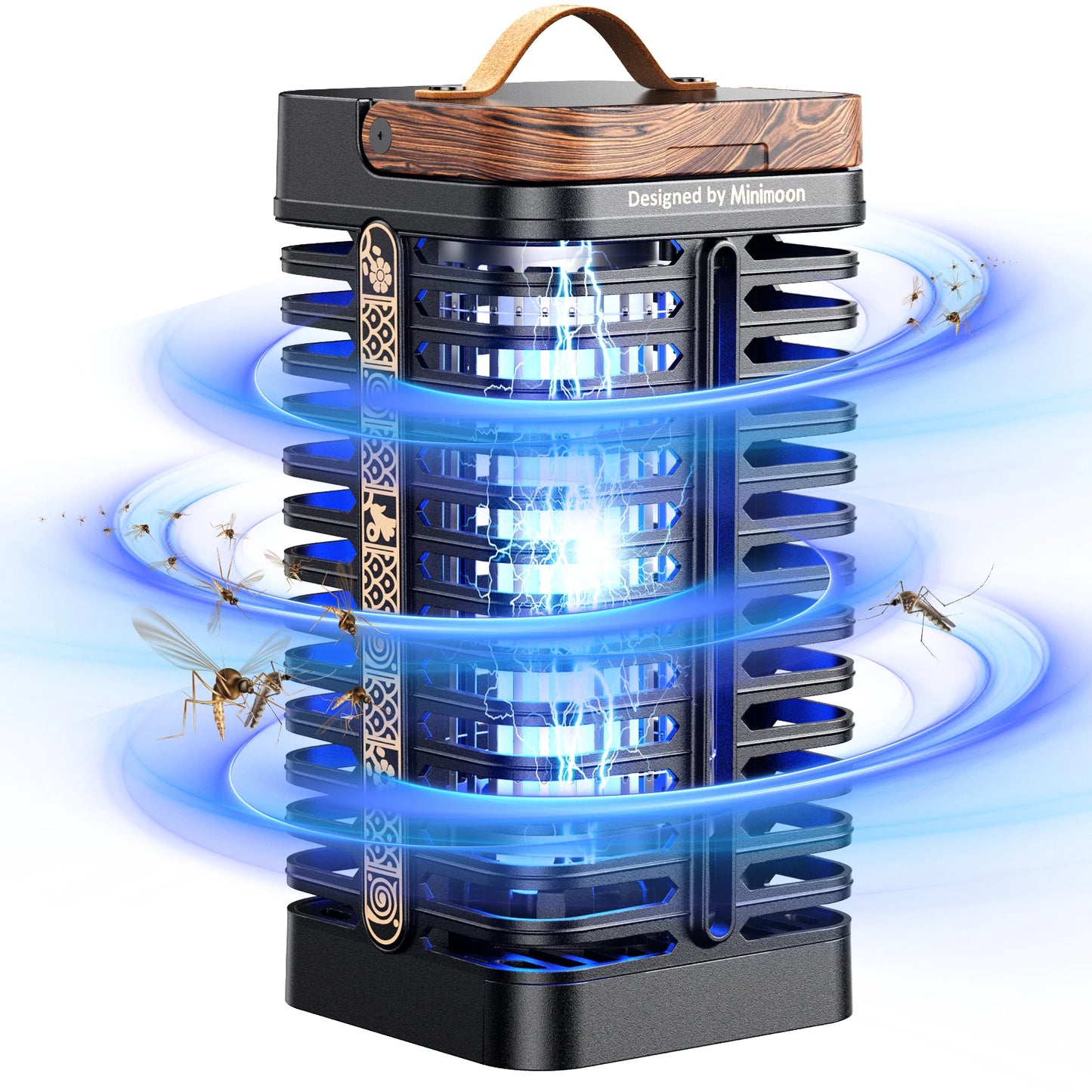15W/4200V Outdoor Bug Zapper Dual LED Light
