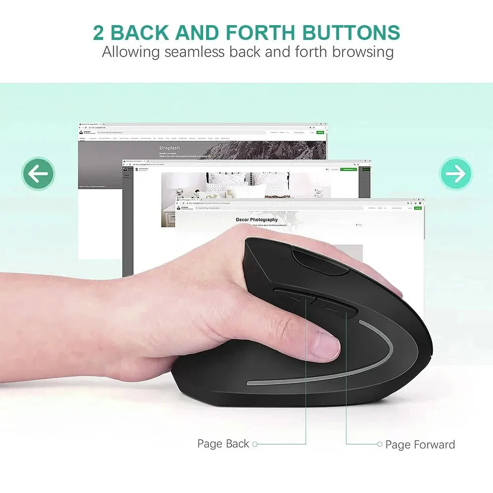 Ergonomic Wireless Optical Mouse