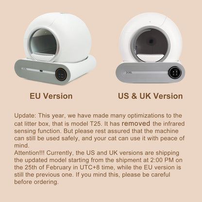 App Control WiFi Self Cleaning Cat Litter Box