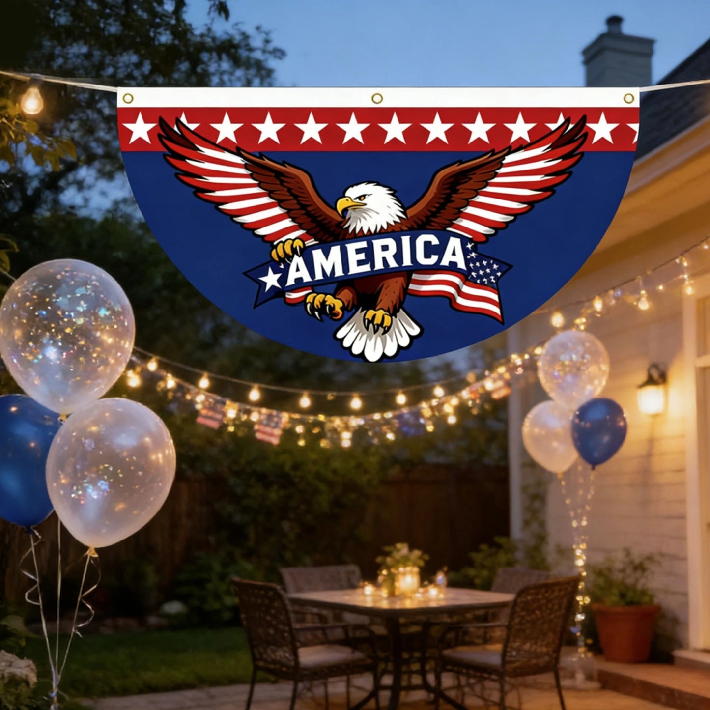 250th Anniversary Patriotic Bunting Flags