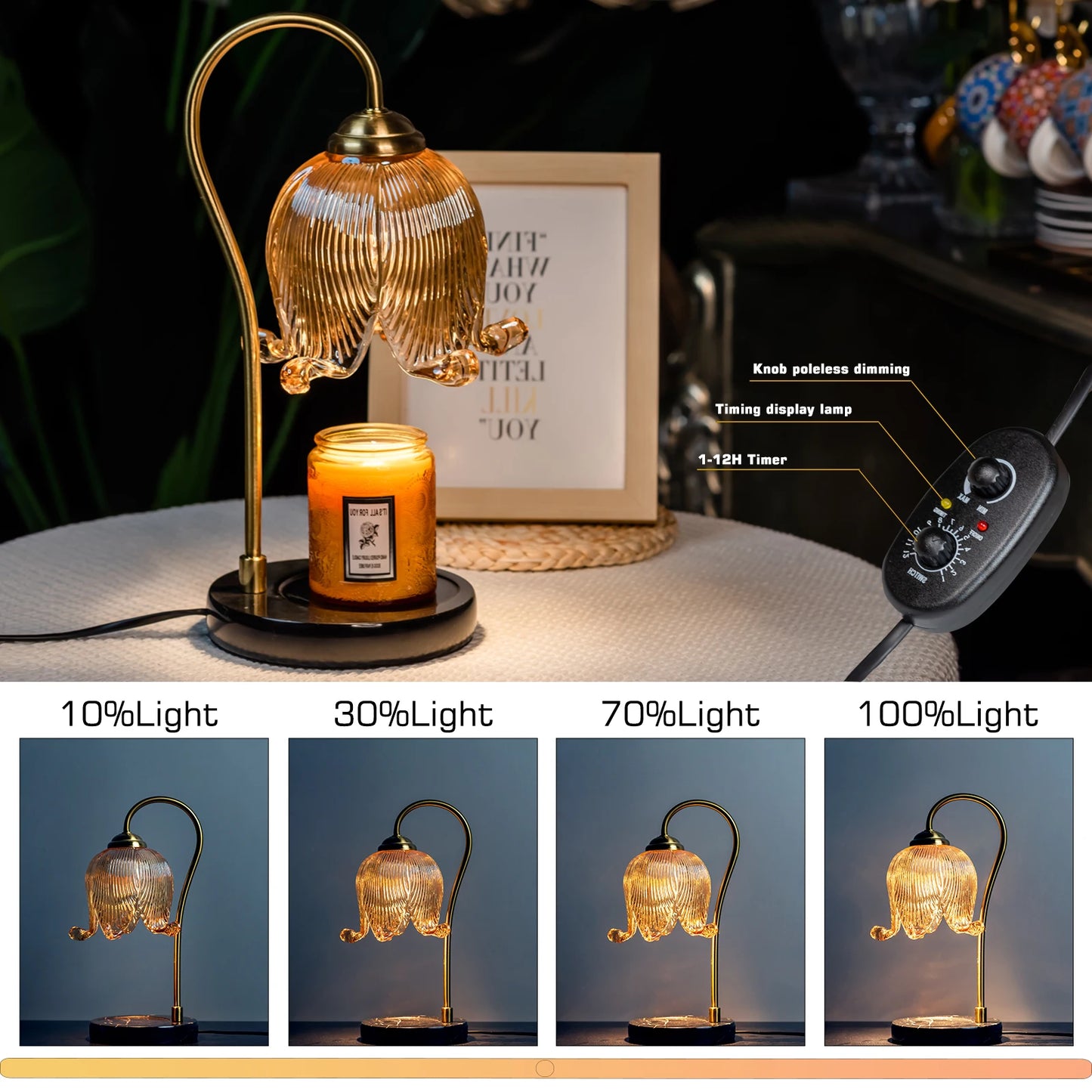 Tulip Flower Candle Warmer Lamp