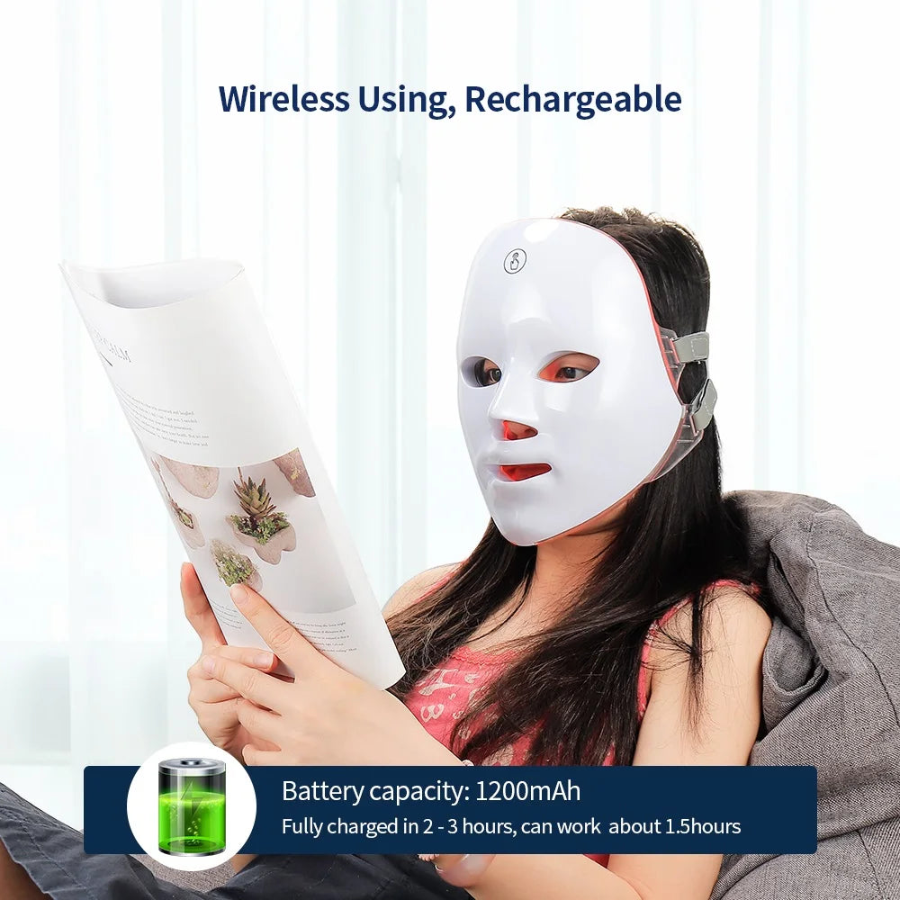 7 Colors Led Facial and Neck Mask