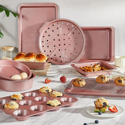 Set of 10 Non-Stick Baking Pans