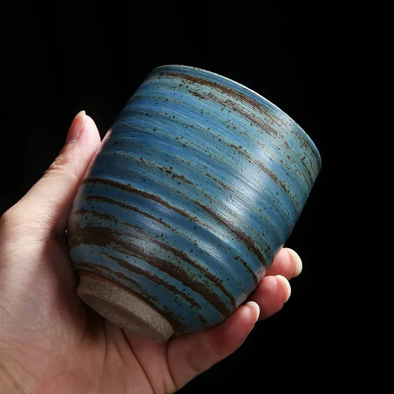 Vintage Style Japanese Coarse Pottery Mug