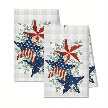 2PCS Patriotic Kitchen Towels