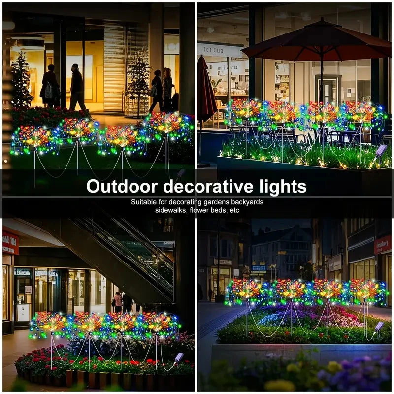 Solar LED Fireworks Lights