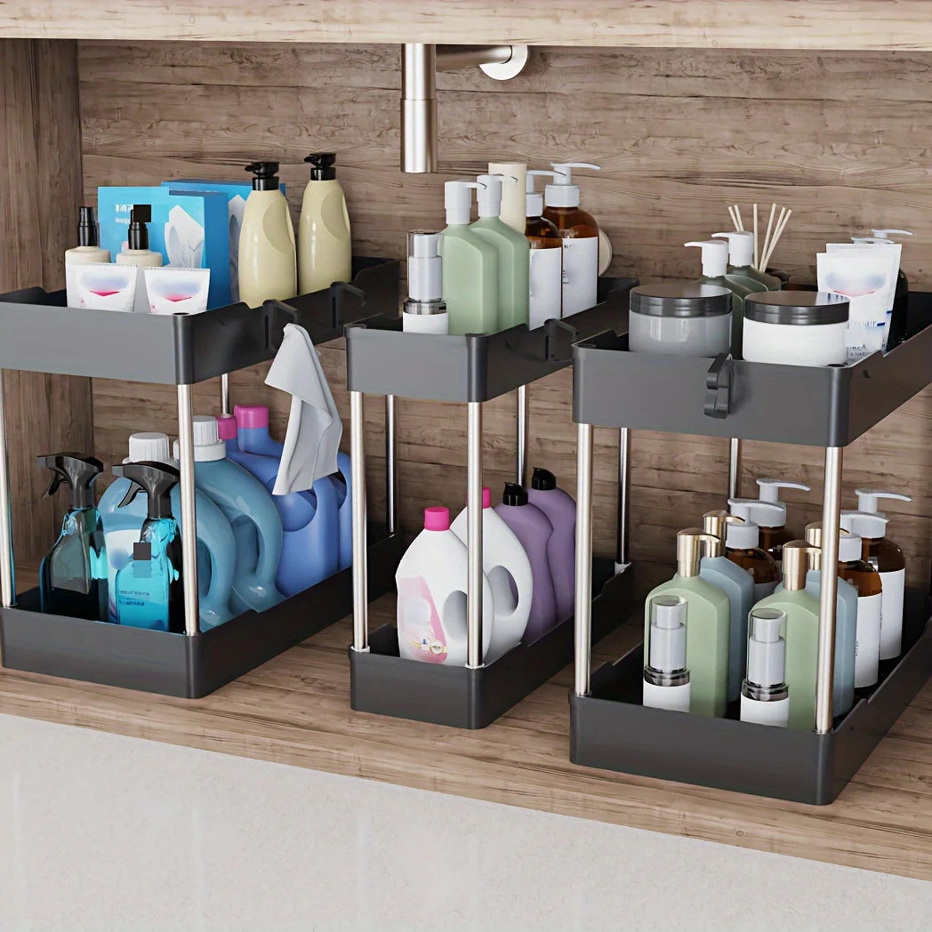 3pcs Under Sink Storage Organizers