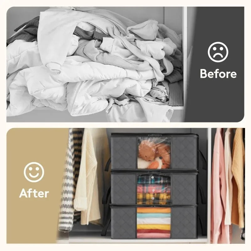 Foldable Large Capacity Storage Containers