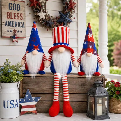 3-Piece Patriotic Gnome Set