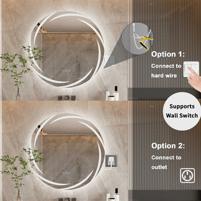 80cm Round LED Bathroom Mirror