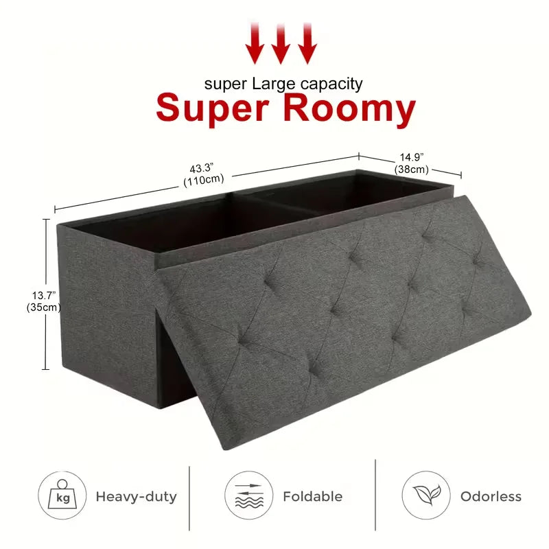 Heavy-Duty, Multi-Purpose Storage Ottoman