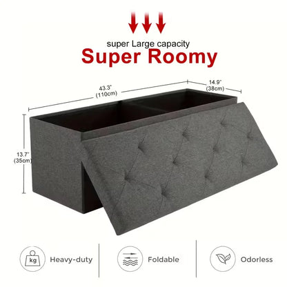 Heavy-Duty, Multi-Purpose Storage Ottoman