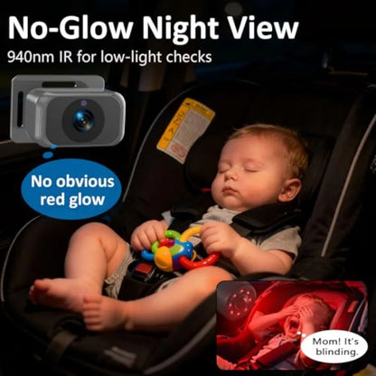 Baby Car Camera For Two Kids Dual Monitor