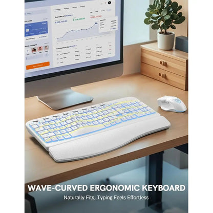 Wireless Ergonomic Keyboard and Mouse