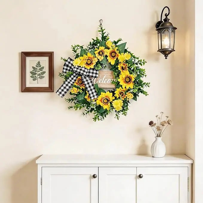 20" Sunflowers Wreath