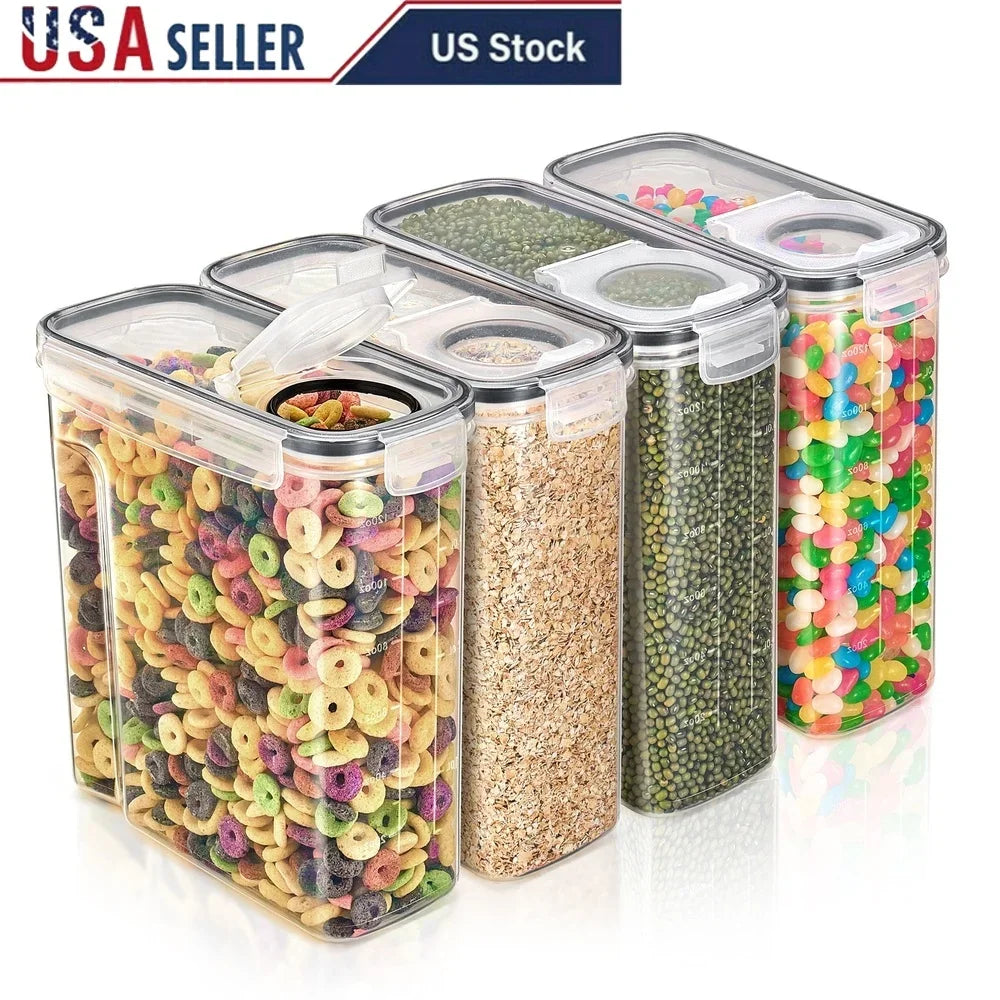 Clear Plastic Airtight Food Storage Containers