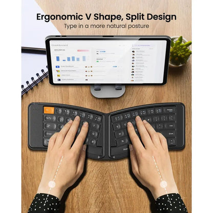 Portable Folding Bluetooth Keyboard Mouse Combo