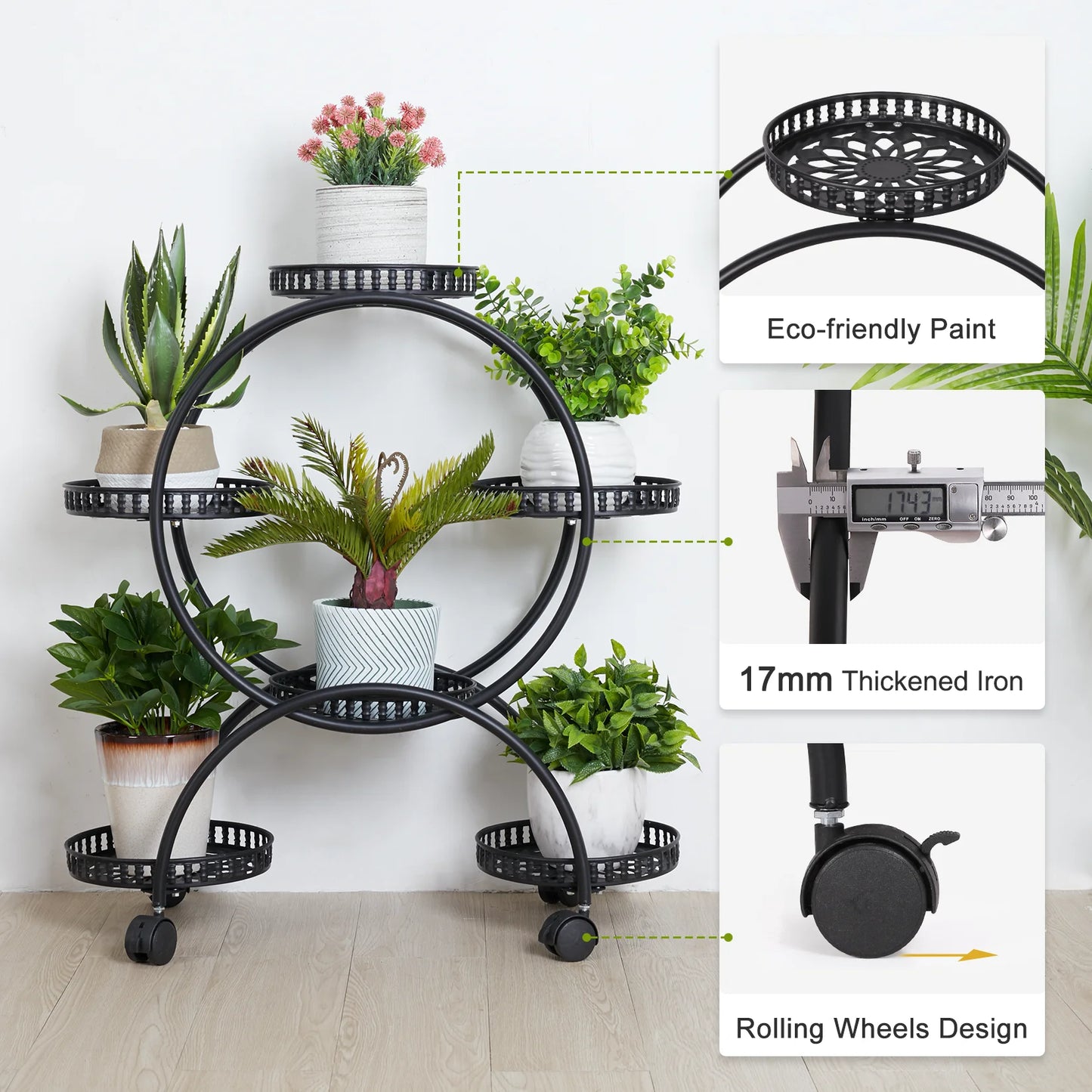 4 Layer 6 Pots Flower Holder/Plant Stand