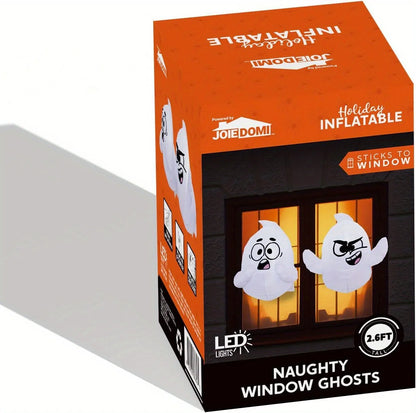 2 Pack Halloween Inflatable Window Ghost
