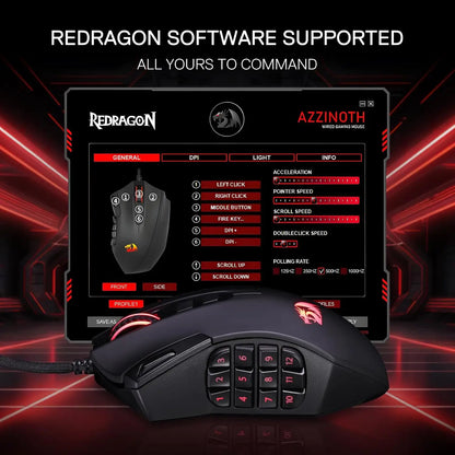 Redragon M921 MMO Wired Mouse