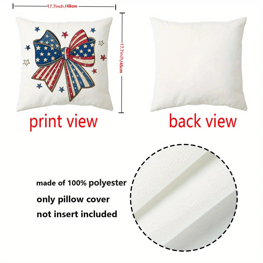 Set of 2 Patriotic Pillow Covers