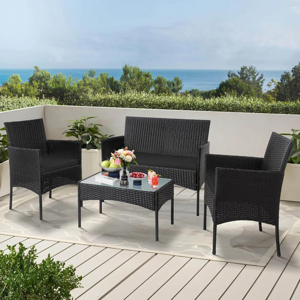 Outdoor Wicker Patio Furniture Set