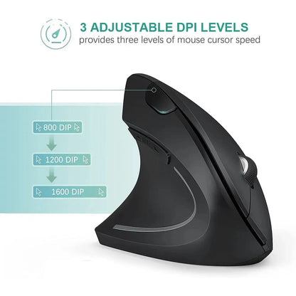 Ergonomic Wireless Optical Mouse