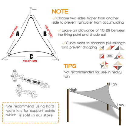 Waterproof Triangle Sun Shade