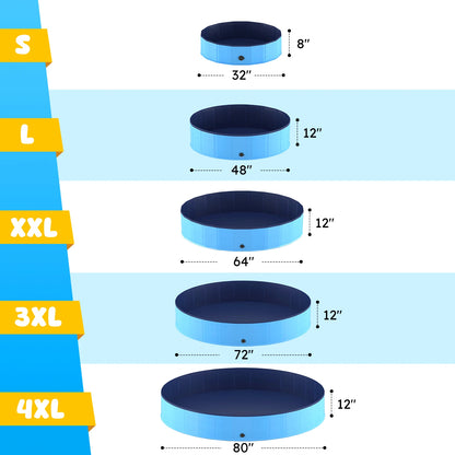 Anti-slip Portable Dog Pool