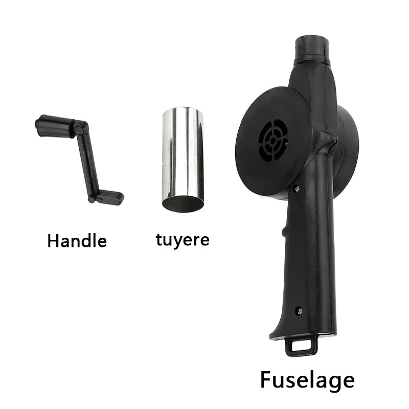 Portable BBQ/ Fire Starter Hand Cranked Fan