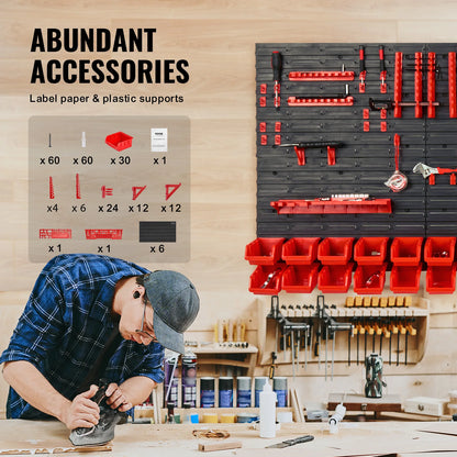 Wall Mounted Garage Storage 30-48 bins