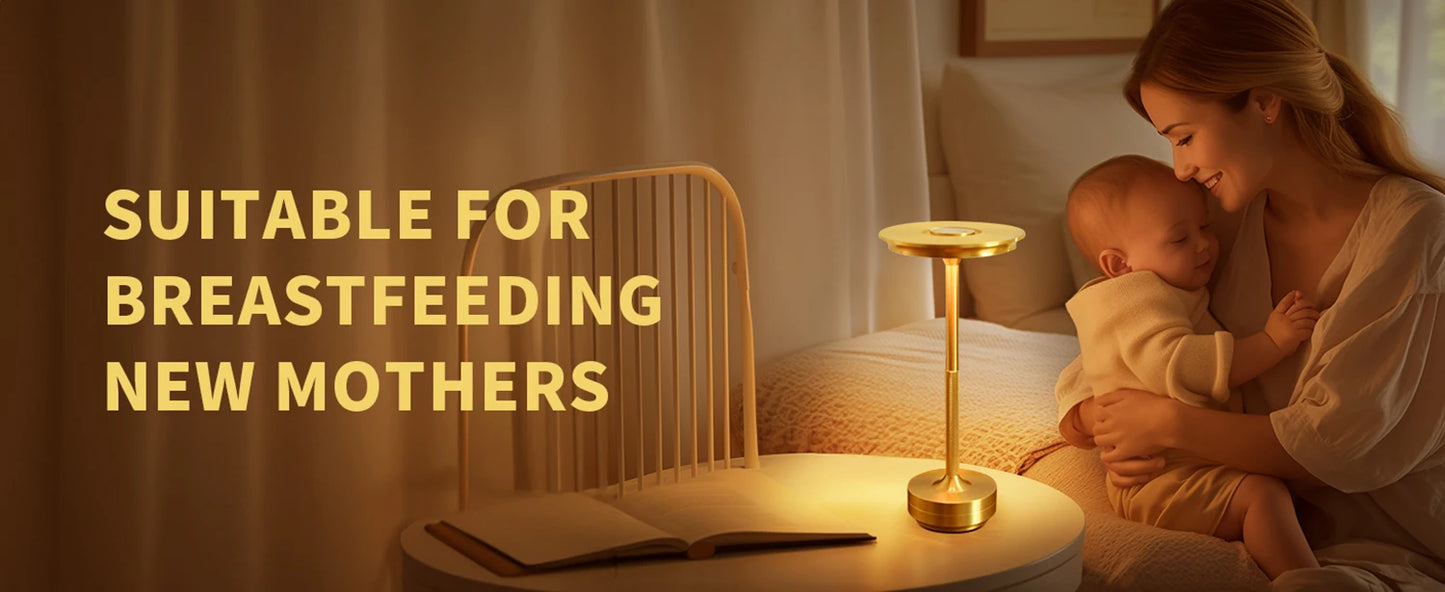 2PCS Rechargeable Wireless Table Lamp USB-C