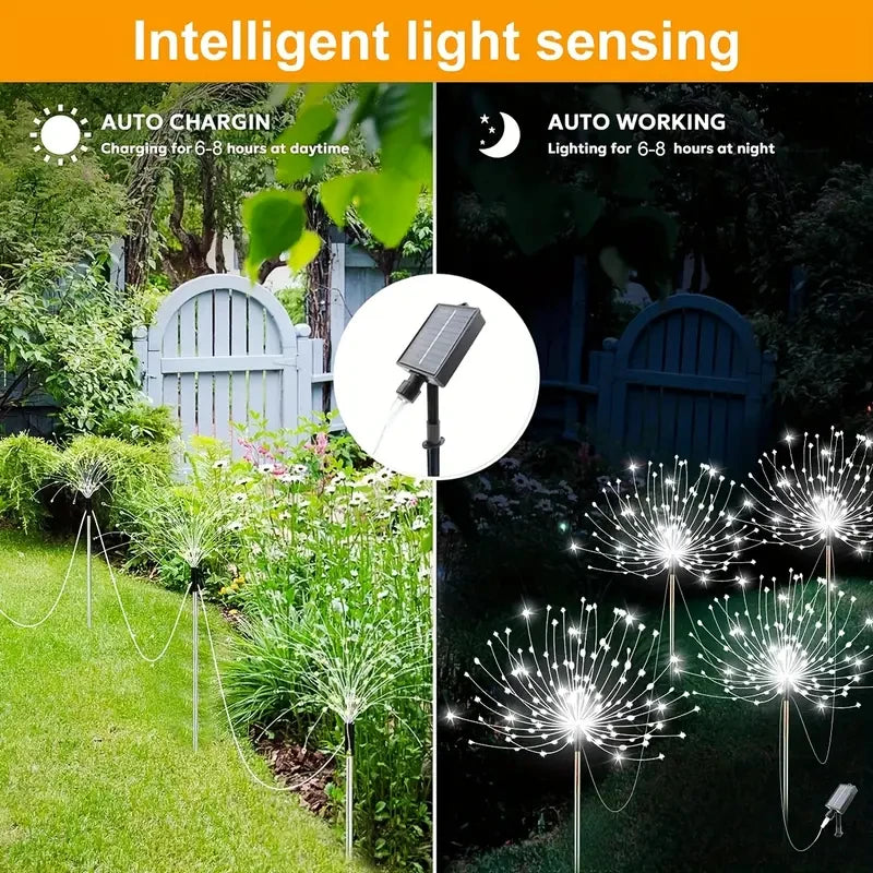 Solar LED Fireworks Lights