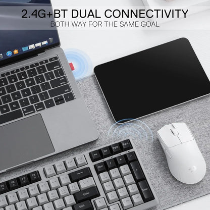 Redragon Low-Profile 2.4G BT Wireless Quiet Keystroke Keyboard