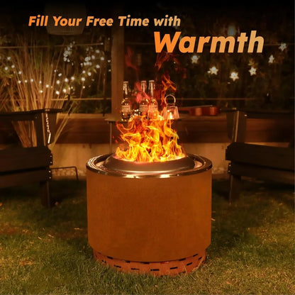 20" Smokeless Dual Flame Fire Pit