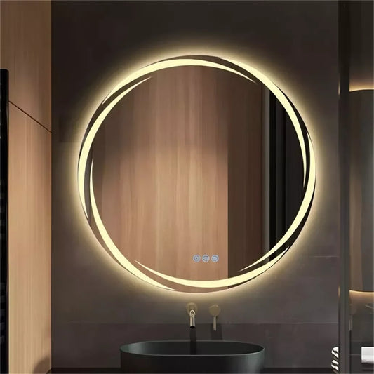 80cm Round LED Bathroom Mirror