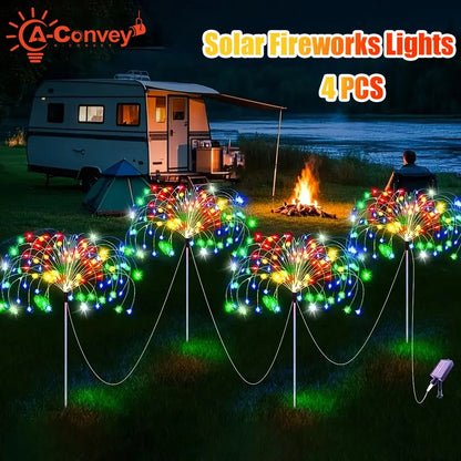 Solar LED Fireworks Lights