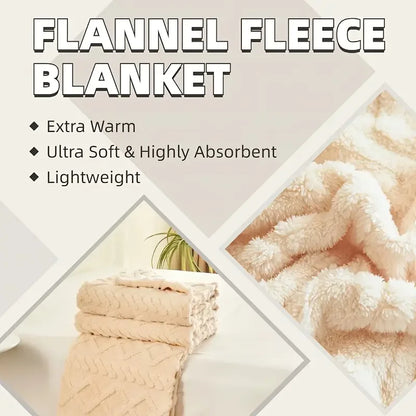 ltra-Soft 3D Plush Luxurious Flannel Fleece Blanket