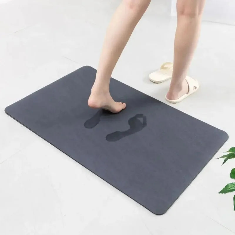 Solid Color Diatomite Floor Mat Non-Slip